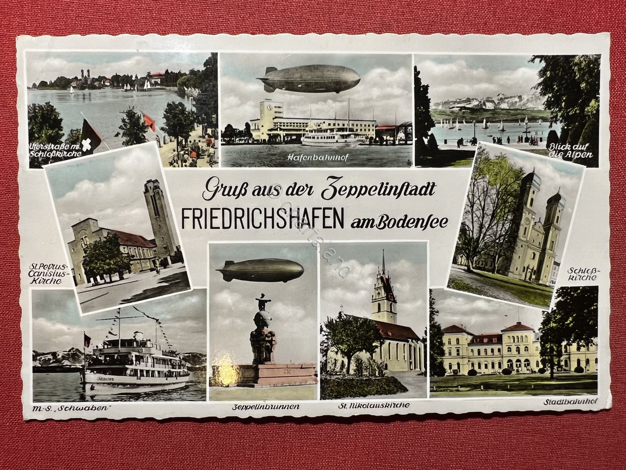 Cartolina - Gruss aus der Zeppelinstadt - Friedrichshafen am Bodensee …