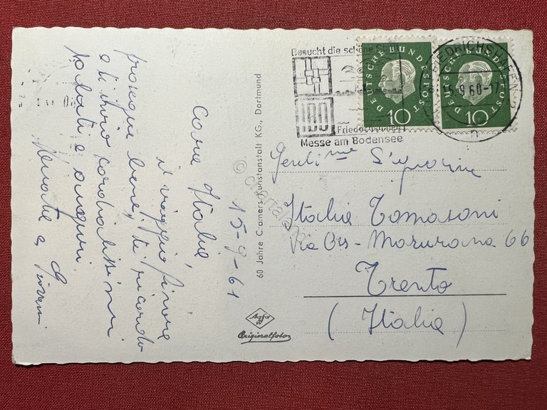 Cartolina - Gruss aus der Zeppelinstadt - Friedrichshafen am Bodensee …