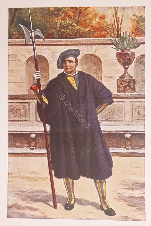 Cartolina - Guardia Svizzera in tenuta giornaliera - 1940 ca.