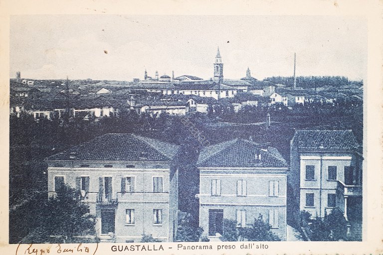 Cartolina - Guastalla - Panorama preso dall'alto - 1932