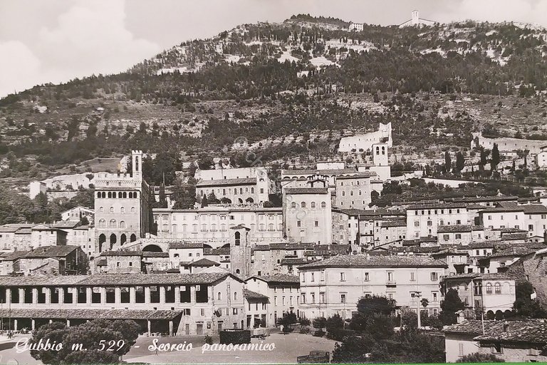Cartolina - Gubbio - Scorcio Panoramico - 1955 ca.