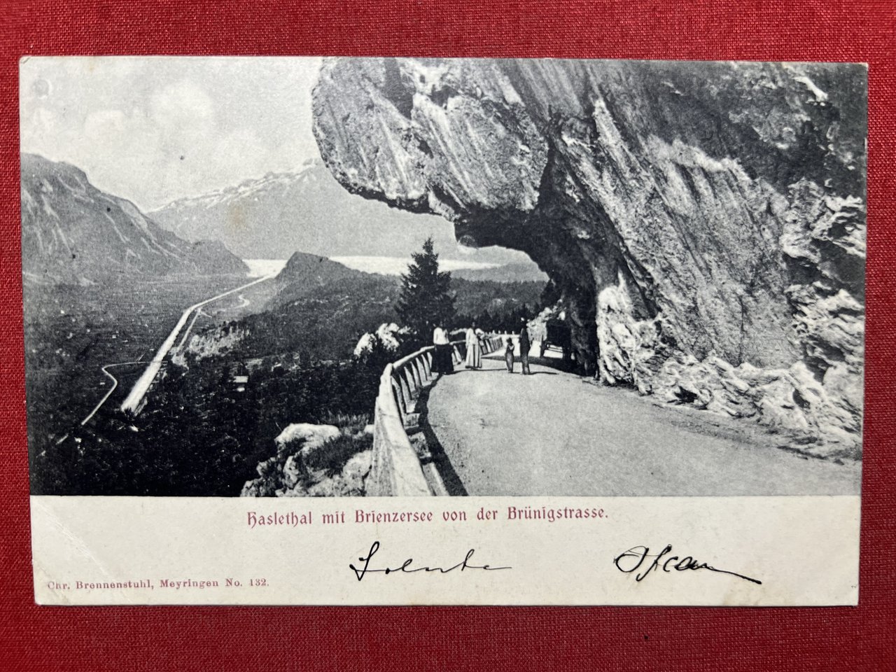 Cartolina - Haslethal mit Brienzersee von der Brunigstrasse - 1903