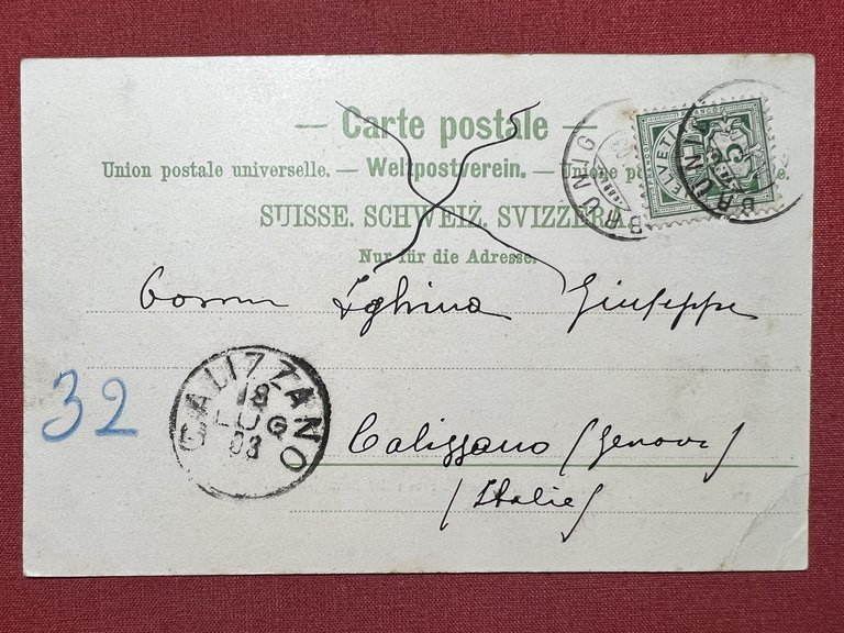 Cartolina - Haslethal mit Brienzersee von der Brunigstrasse - 1903