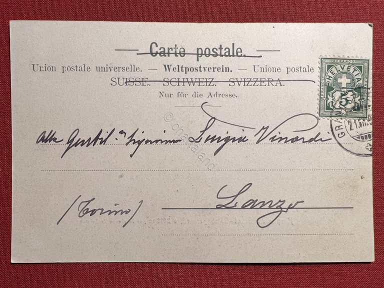 Cartolina - Hospice du Grand Saint Bernard - 1909