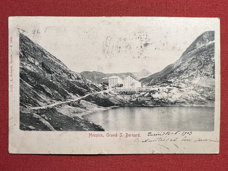 Cartolina - Hospice, Grand S. Bernard - 1903