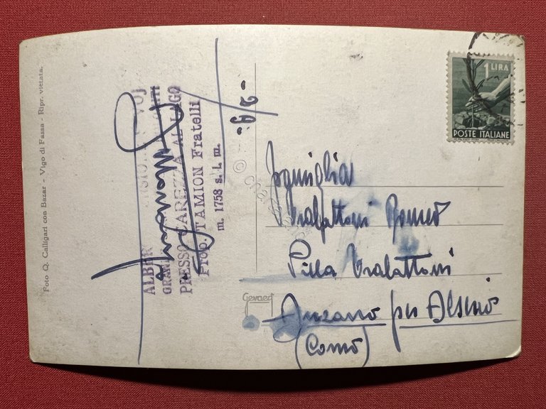 Cartolina - Hotel Carezza - Bolzano - 1940 ca.