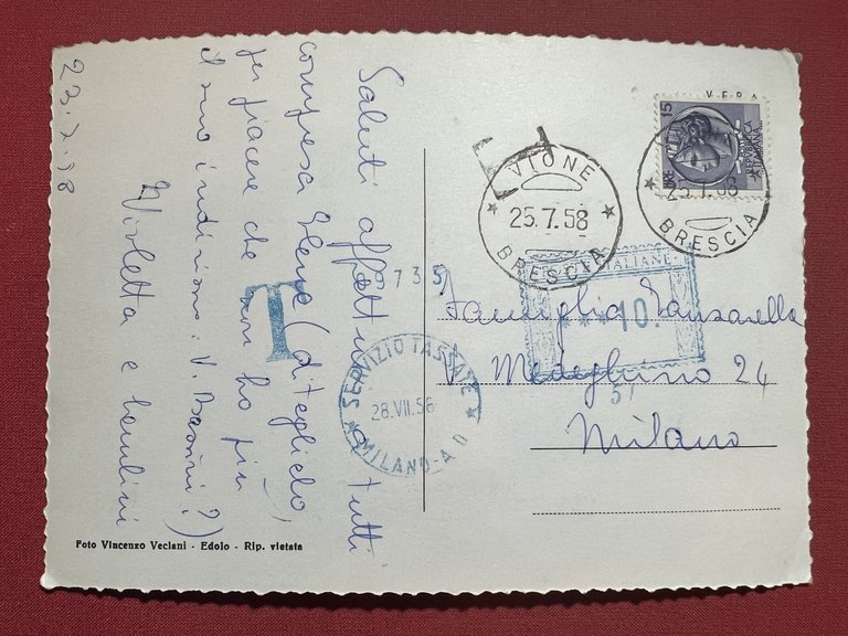 Cartolina - I Magnifici Campi Sciatori del Passo Gavia ( …