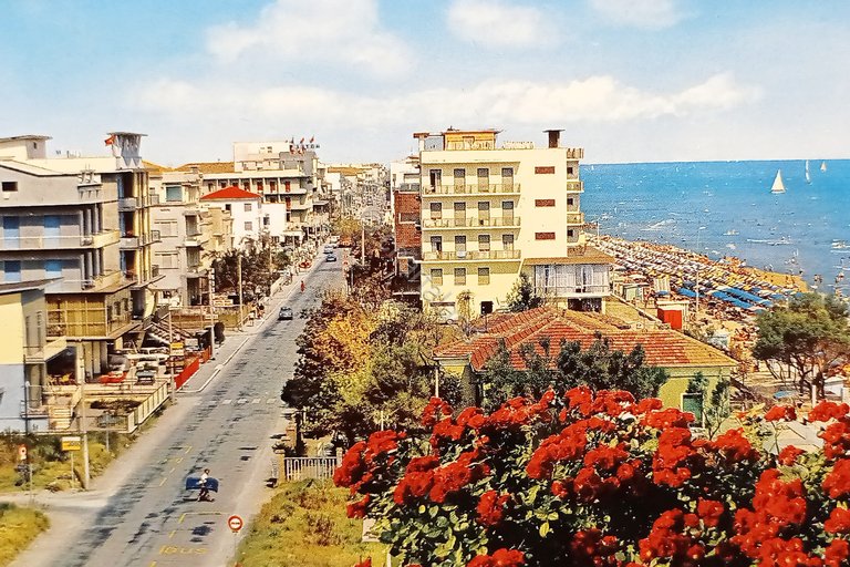 Cartolina - Igea Marina - Panorama degli Alberghi - 1965 …