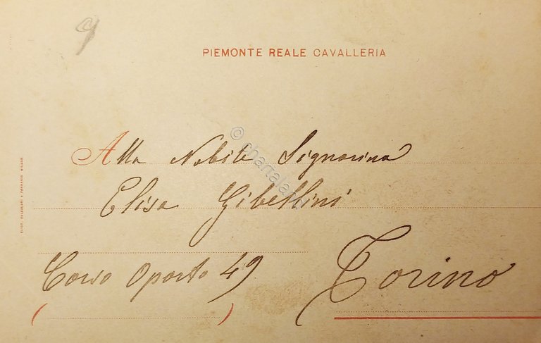 Cartolina - Il Colonnello - Comandante del Reggimento - Reale …