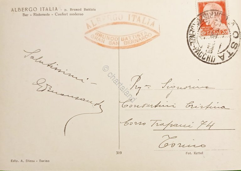 Cartolina - Il Lago del Gran S. Bernardo ed il …