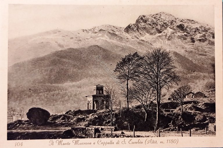 Cartolina - Il Monte Mucrone e Cappella di S. Eusebio …