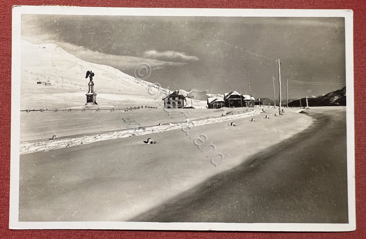 Cartolina - Il Passo del Tonale d'inverno - Il Monumento …