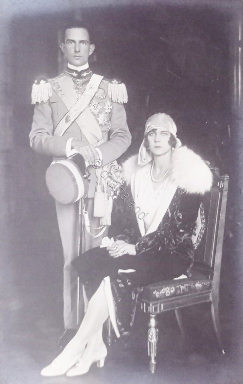 Cartolina - Il Principe Ereditario Umberto di Savoia e Maria …