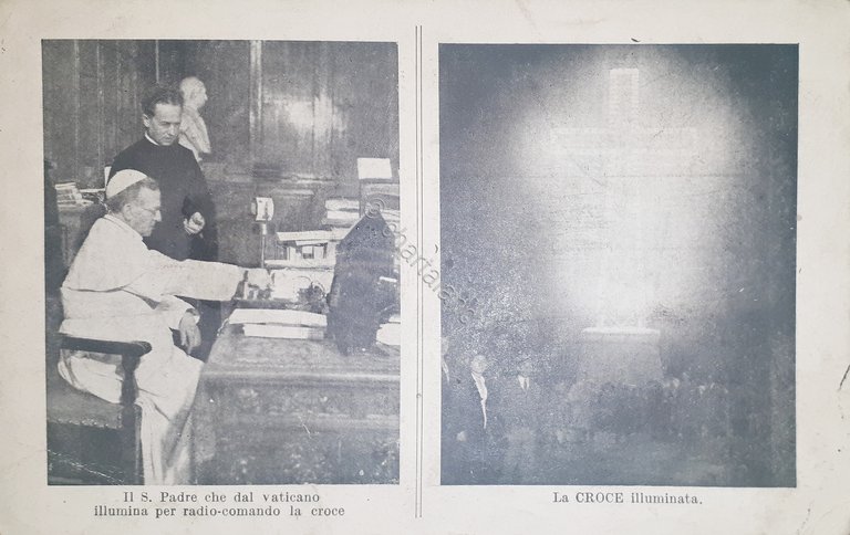 Cartolina - Il S. Padre che dal Vaticano - La …