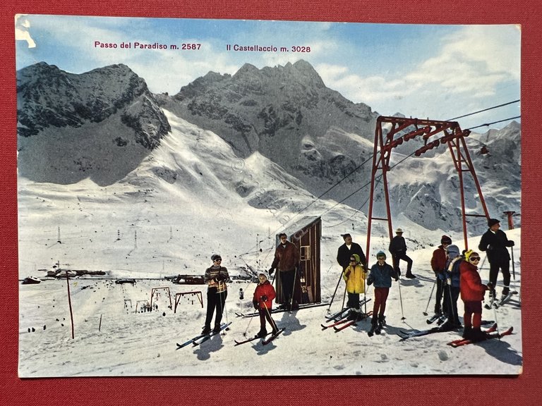 Cartolina - Il Tonale dall'Arrivo della Sciovia Cady - 1968