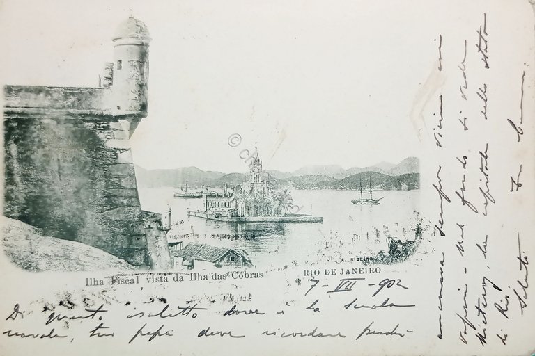 Cartolina - Ilha Fiscal vista da Ilha das Cobras - … | Immagine Gallery 3