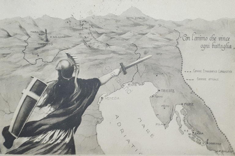 Cartolina - Illustratori - Militari - Con l'animo che vince …