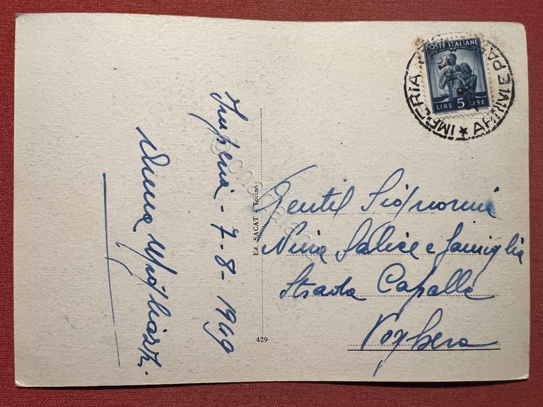 Cartolina - Imperia - Riviera dei Fiori - Panorama dal …