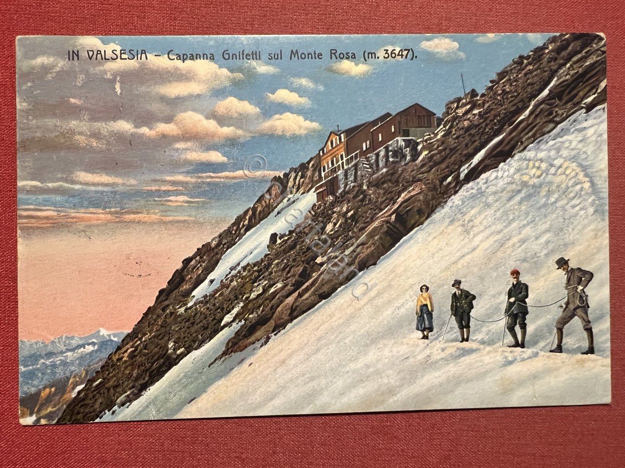 Cartolina - In Valsesia - Capanna Gnifetti sul Monte Rosa …