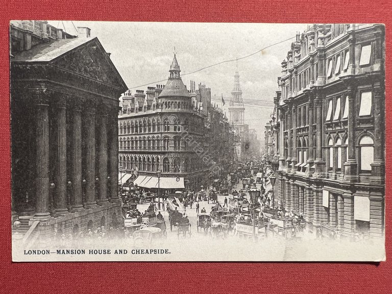 Cartolina - Inghilterra - London - Mansion House and Cheapside …