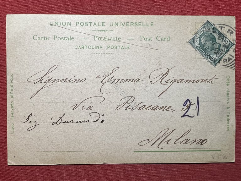 Cartolina - Intra - Porto - 1902