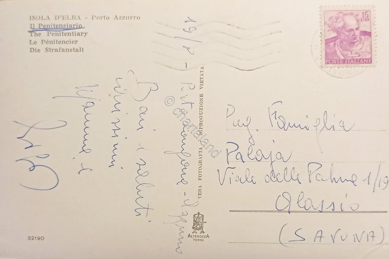 Cartolina - Isola d'Elba - Porto Azzurro - Il Penitenziario …