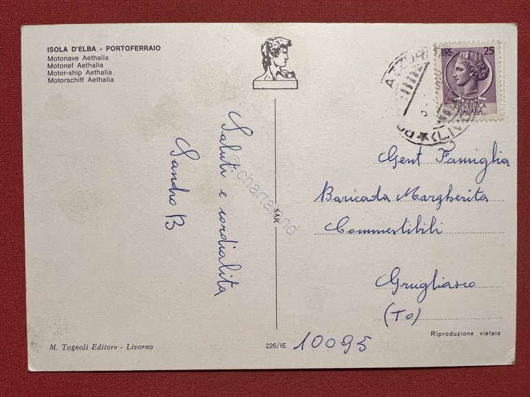 Cartolina - Isola D'Elba - Portoferraio ( Livorno ) - …
