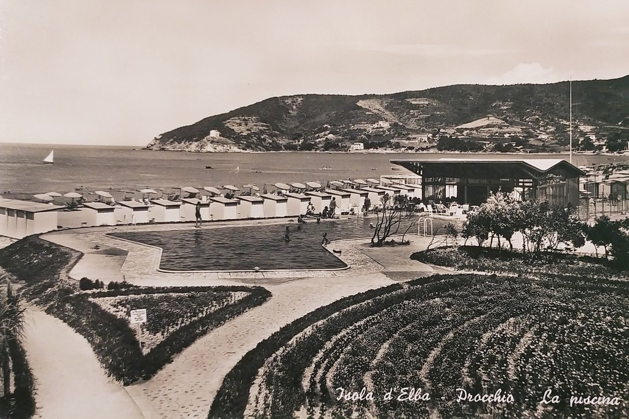 Cartolina - Isola d'Elba - Procchio - La piscina - …