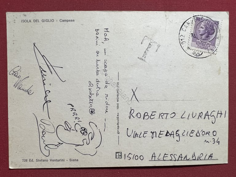 Cartolina - Isola del Giglio ( Grosseto ) - Campese …