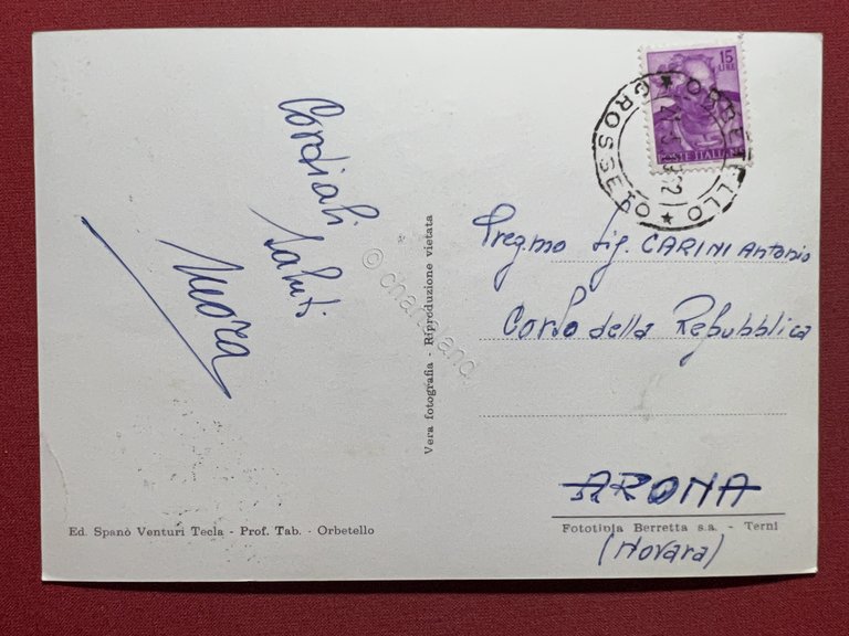 Cartolina - Isola del Giglio ( Grosseto ) - Panorama …