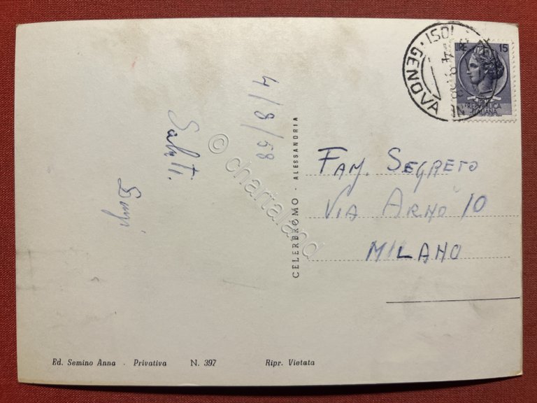 Cartolina - Isole del Cantone ( Genova ) - Panorama …