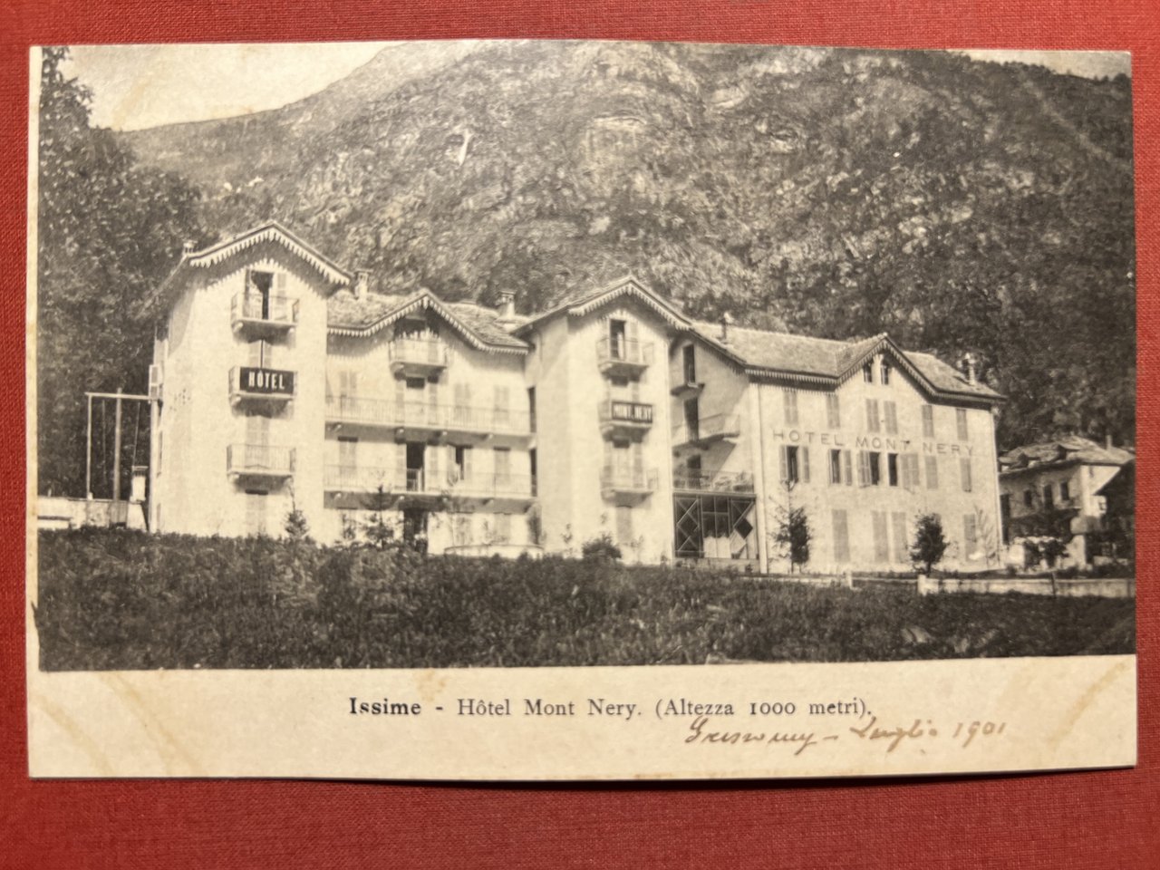 Cartolina - Issime ( Valle d'Aosta ) - Hotel Mont …