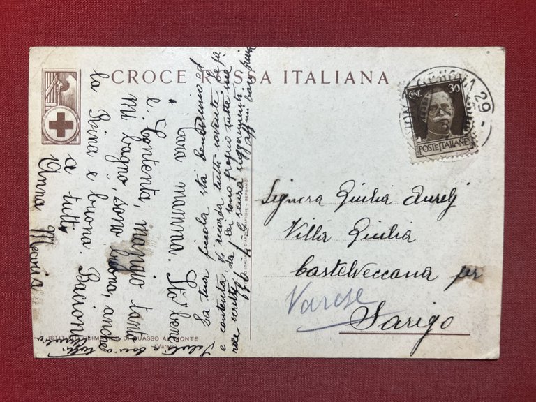 Cartolina - Istituto Climatico di Cuasso al Monte ( Varese …