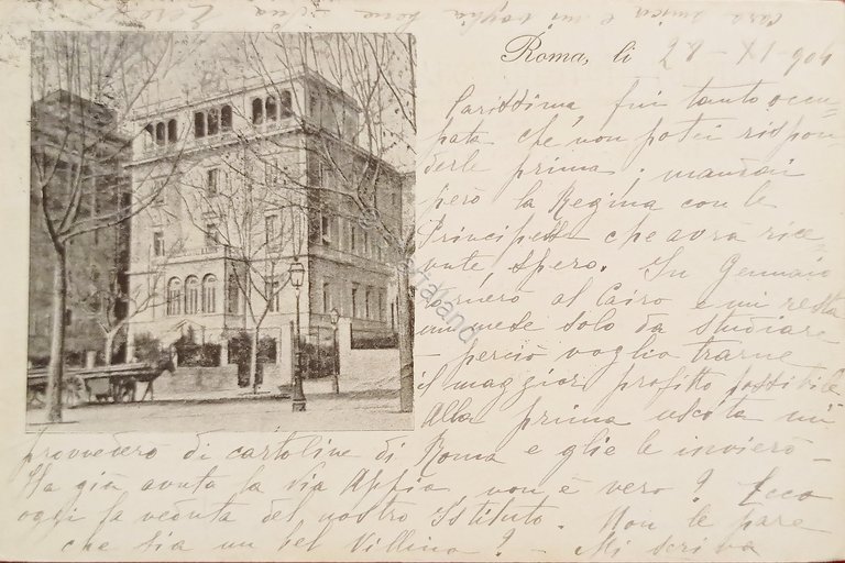 Cartolina - Istituto Internazionale Grand Convitto per Signorine - Roma …