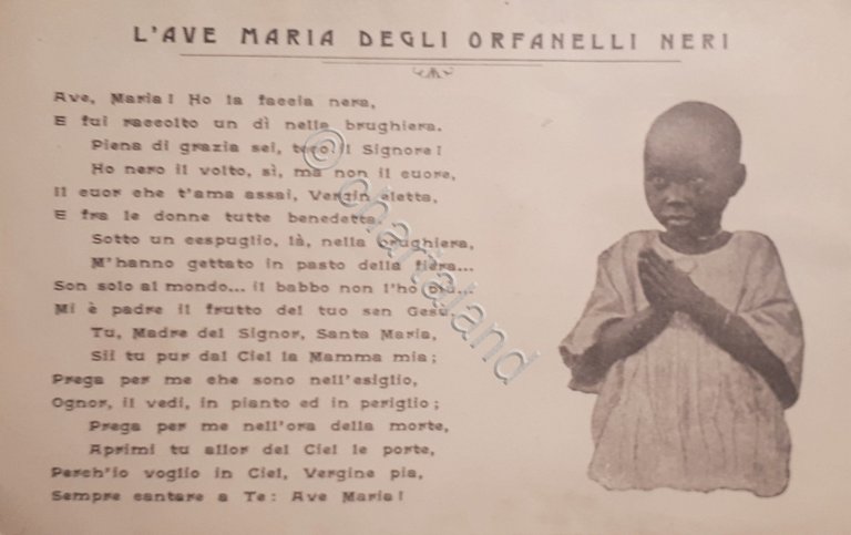 Cartolina - Istituto Missioni Consolata - Torino - Orfanelli Neri …