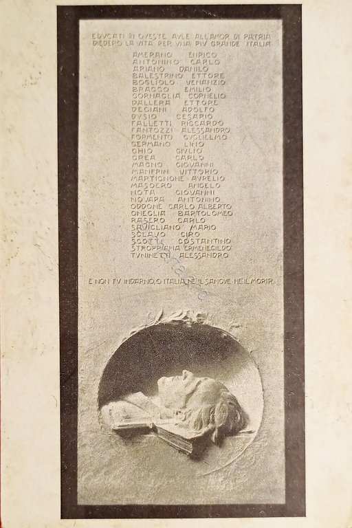 Cartolina - Istituto Tecnico Giobert in Asti - Targa di …