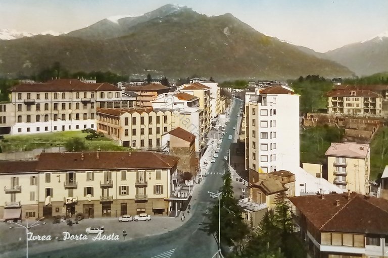 Cartolina - Ivrea - Porta Aosta - 1965 ca.