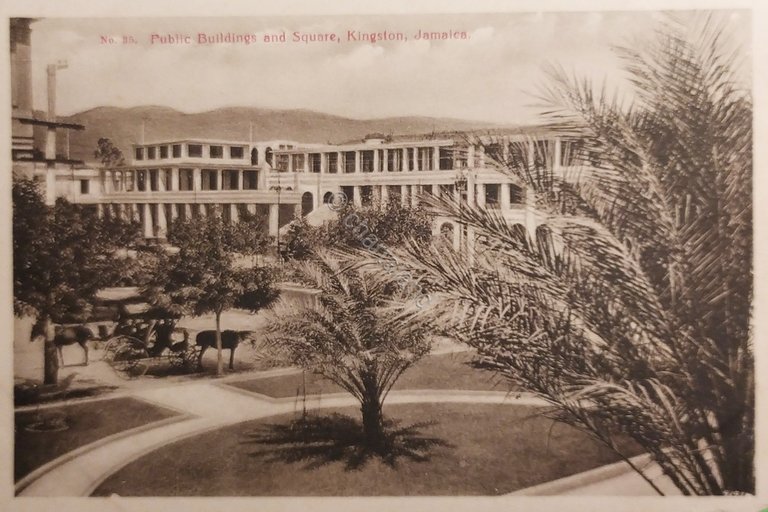 Cartolina - Jamaica - Public Buildings and Square - Kingston …