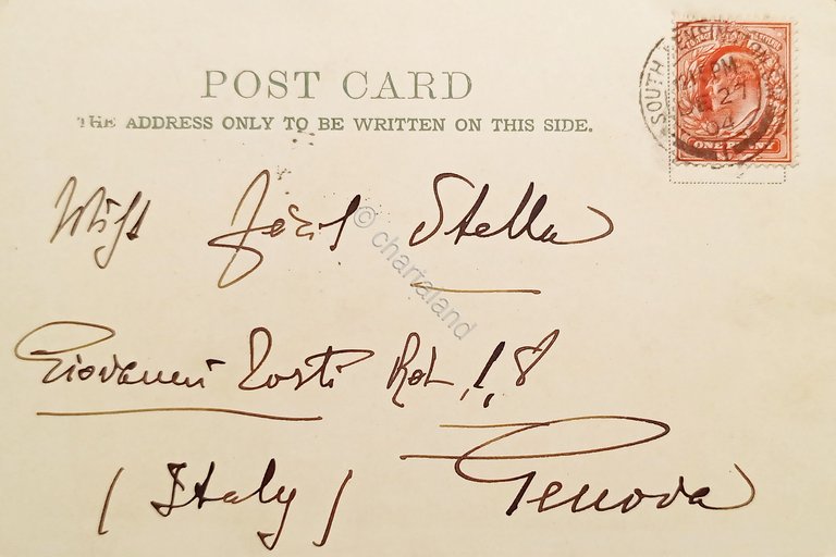 Cartolina - Kensington Gardens - London - 1904