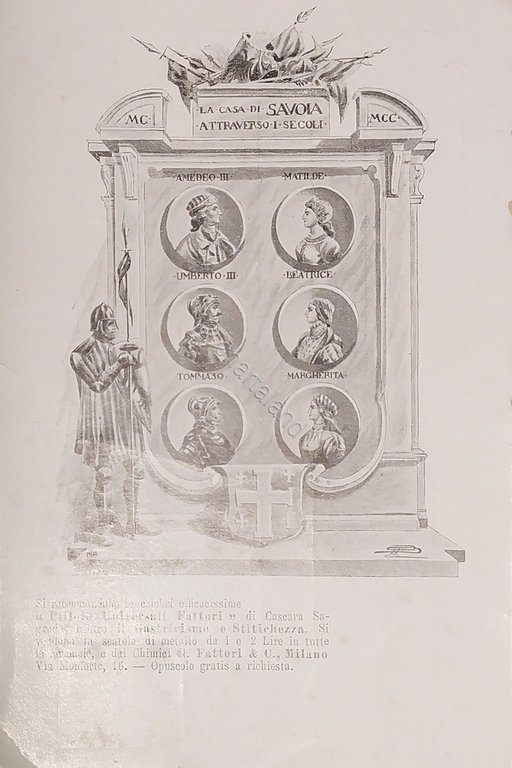 Cartolina - La Casa di Savoia attraverso i Secoli - …