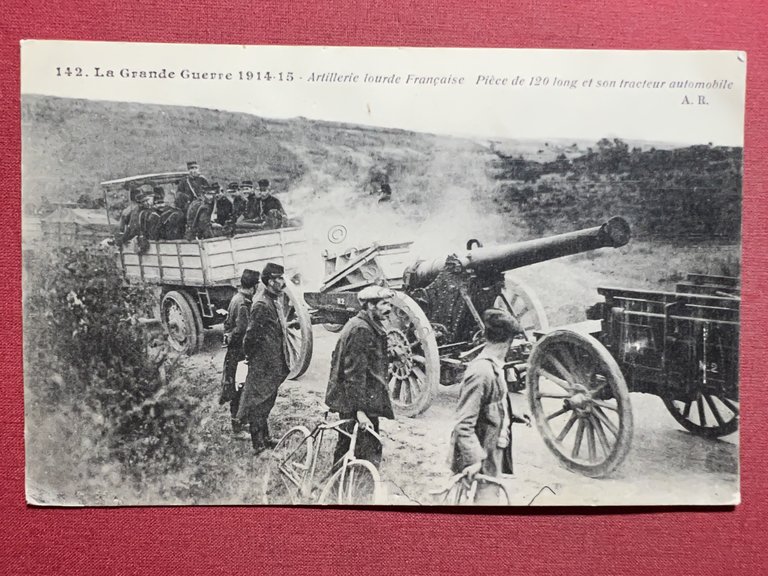 Cartolina - La Grande Guerre 1914-15 - Artillerie lourde Francaise …