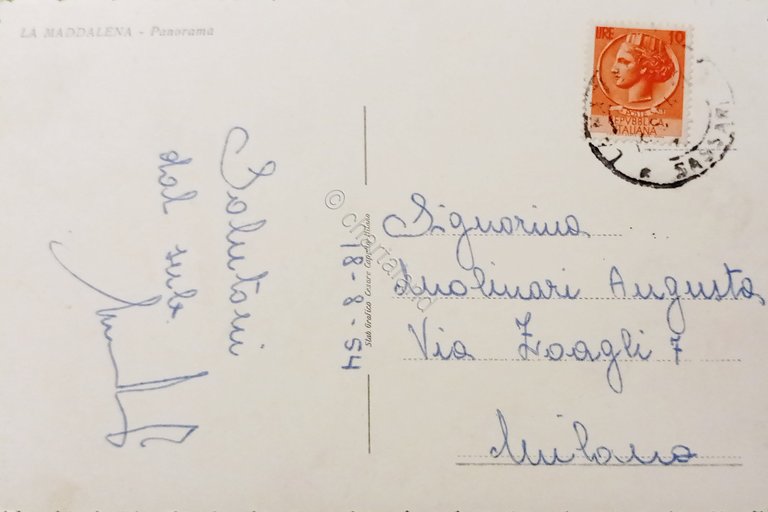 Cartolina - La Maddalena ( Sassari ) - Panorama - …