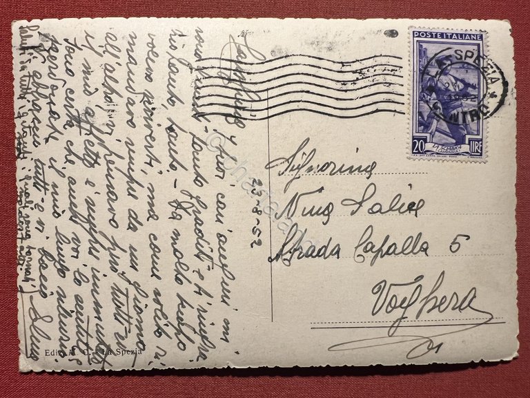 Cartolina - La Spezia - Giardini - 1952