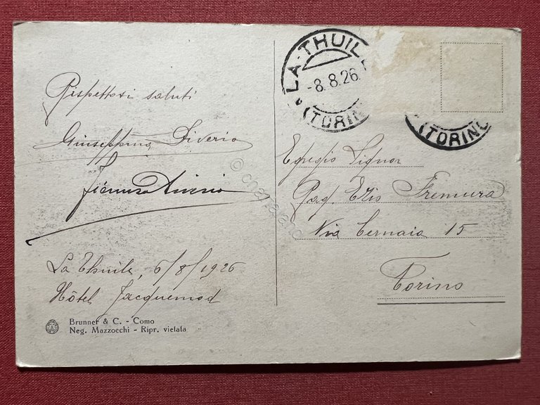 Cartolina - La Thuile - Ghiacciaio del Rutor e Grand …