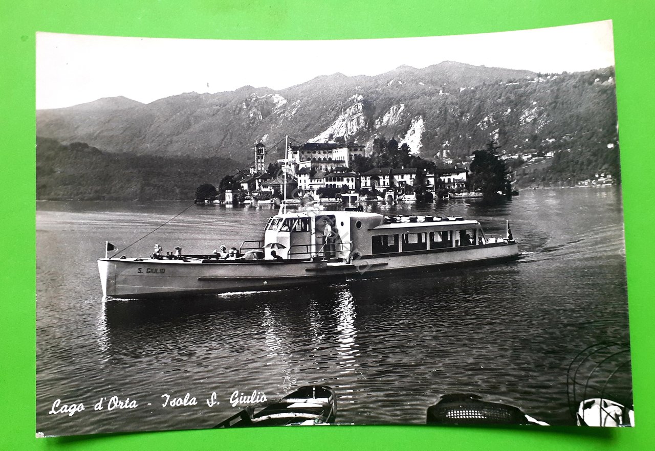 Cartolina - Lago d'Orta - Isola S. Giulio - 1960 …