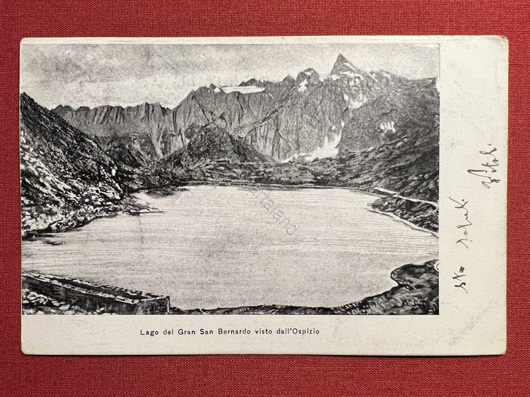 Cartolina - Lago del Gran San Bernardo visto dall'Ospizio - …