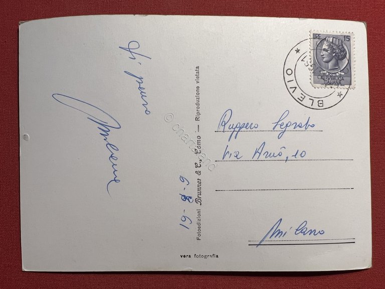 Cartolina - Lago di Como - Blevio - Panorama - …