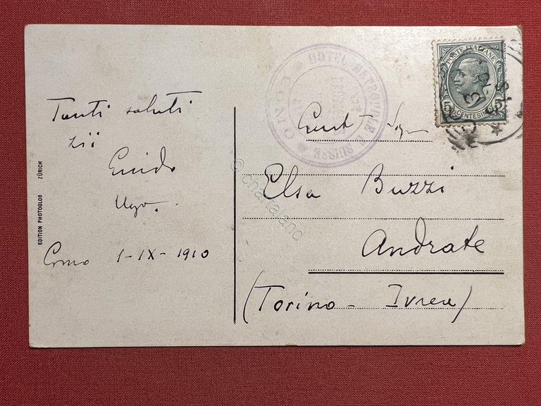 Cartolina - Lago di Como - Capella di S. Martino …