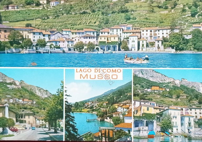 Cartolina - Lago di Como - Musso - Vedute diverse …