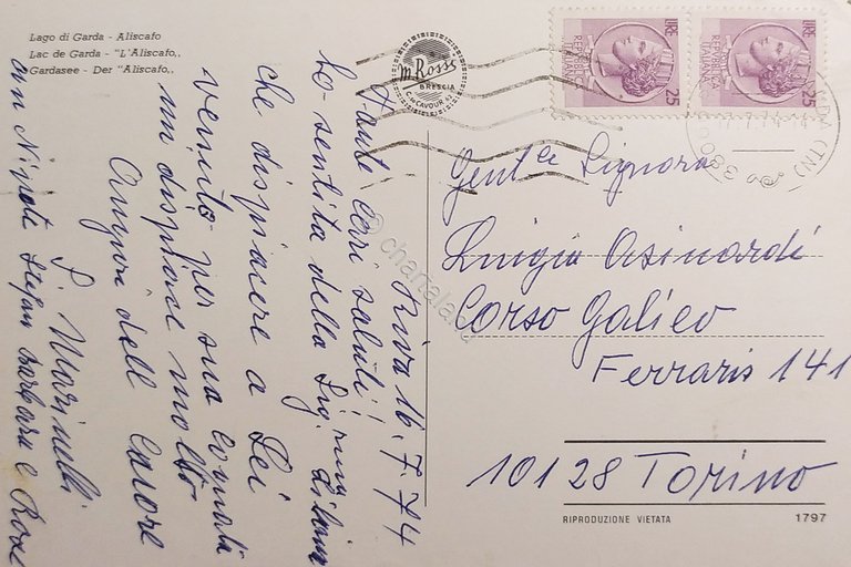 Cartolina - Lago di Garda - Aliscafo - Freccia del …